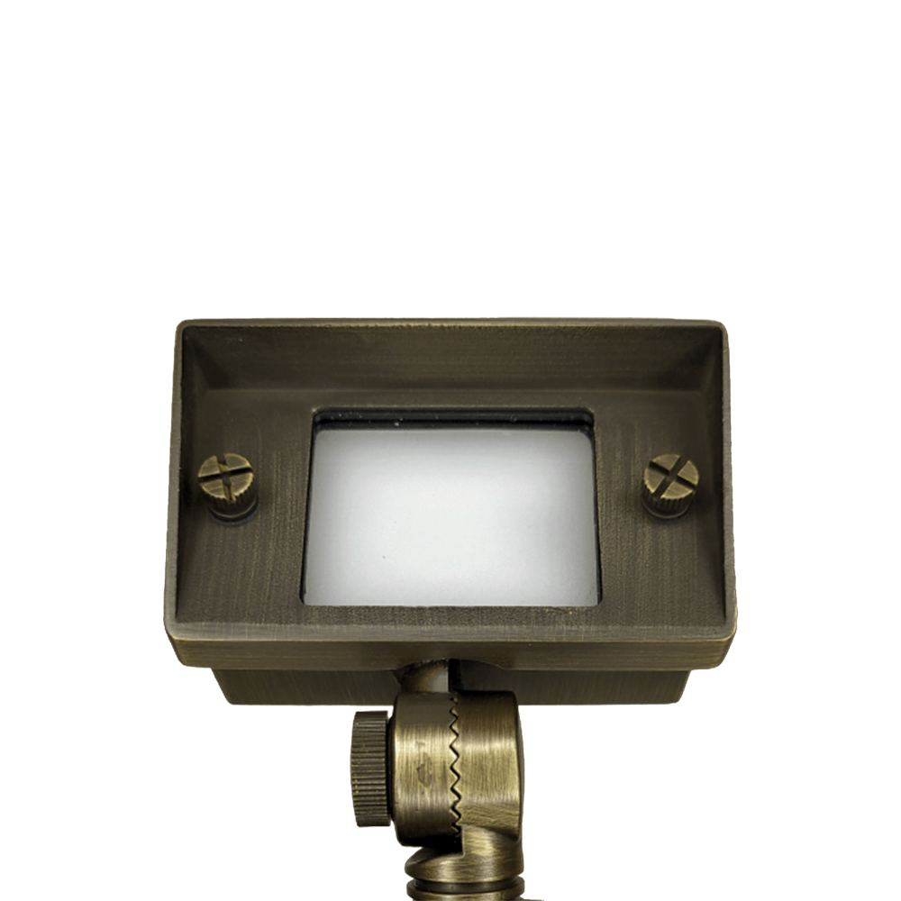 FPBCC04 Cast Brass 3CCT Adjustable 2W-7W Rectangular Built-In LED Flood Light Low Voltage Fixture