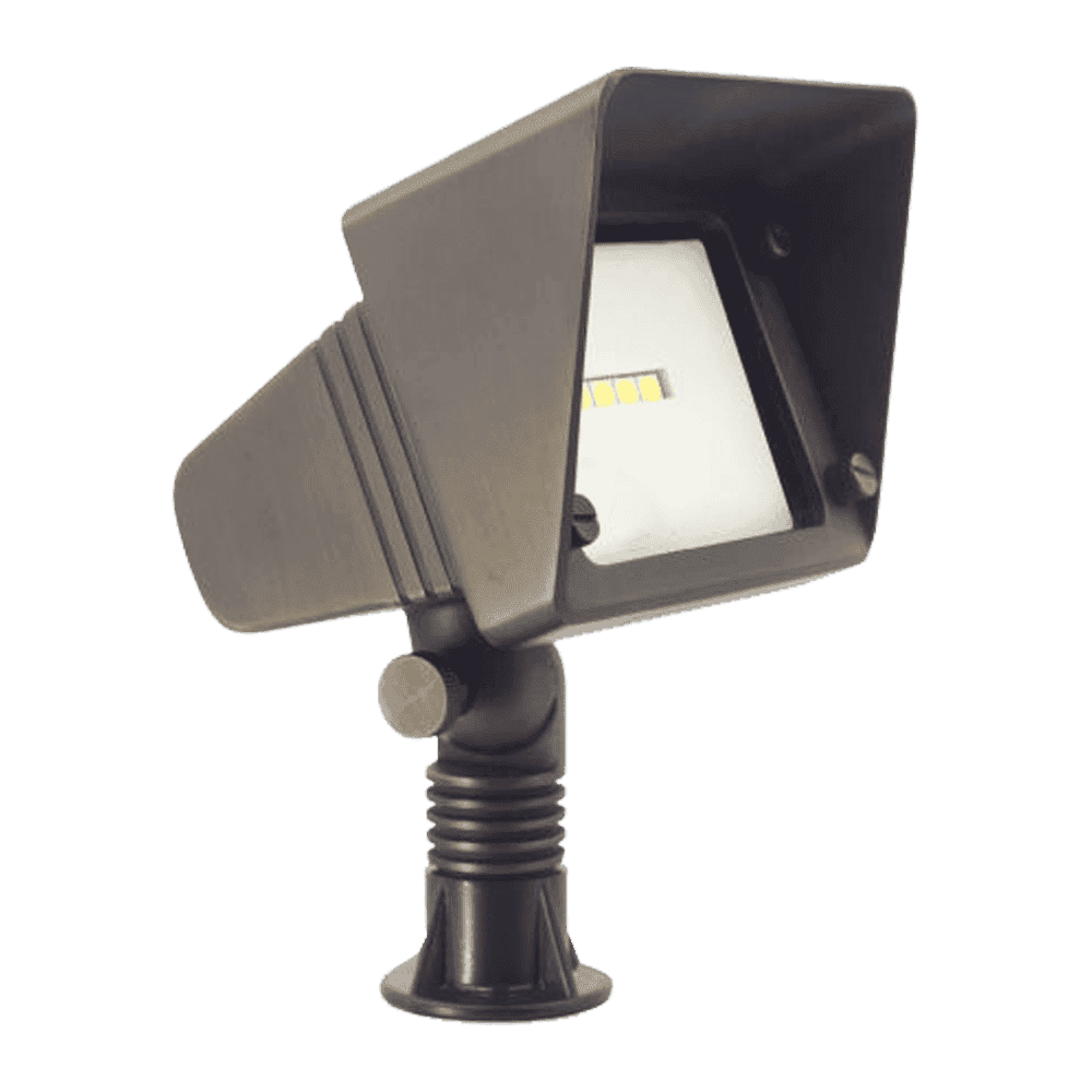 FPBCC05 Cast Brass 3CCT Adjustable 3W-10W Rectangular Built-In LED Flood Light Low Voltage Fixture