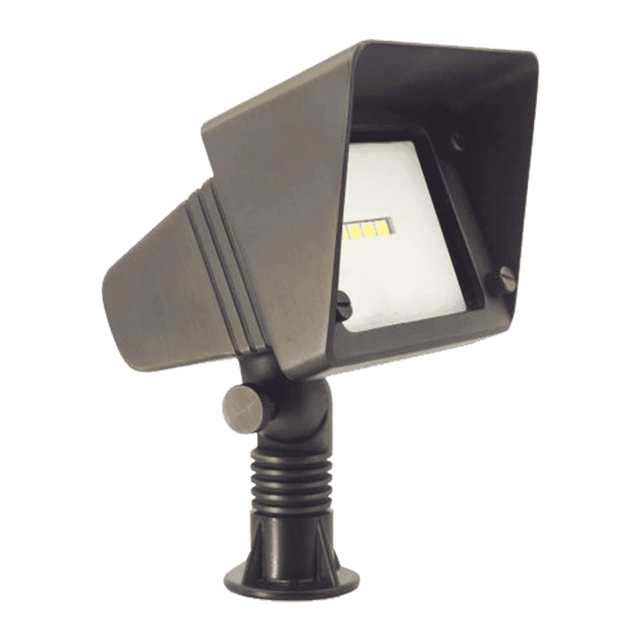 FPBCC05 Cast Brass 3CCT Adjustable 3W-10W Rectangular Built-In LED Flood Light Low Voltage Fixture