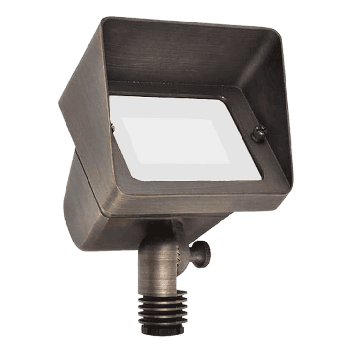 FPBCC05 Cast Brass 3CCT Adjustable 3W-10W Rectangular Built-In LED Flood Light Low Voltage Fixture