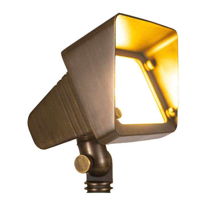 FPBCC05 Cast Brass 3CCT Adjustable 3W-10W Rectangular Built-In LED Flood Light Low Voltage Fixture