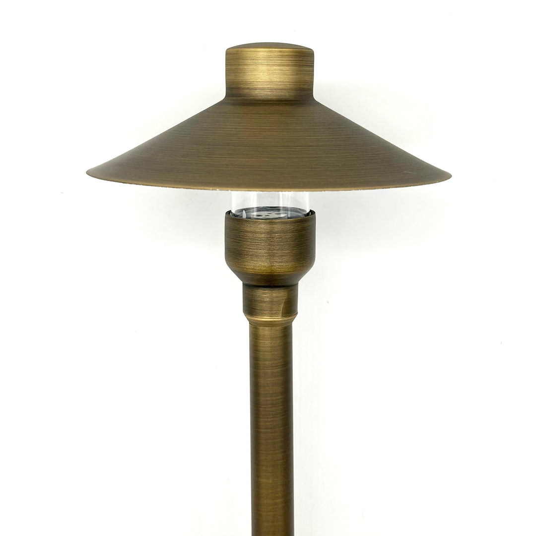 Tulay BH 18" Antique Brass Path Light Low Voltage Landscape Lighting