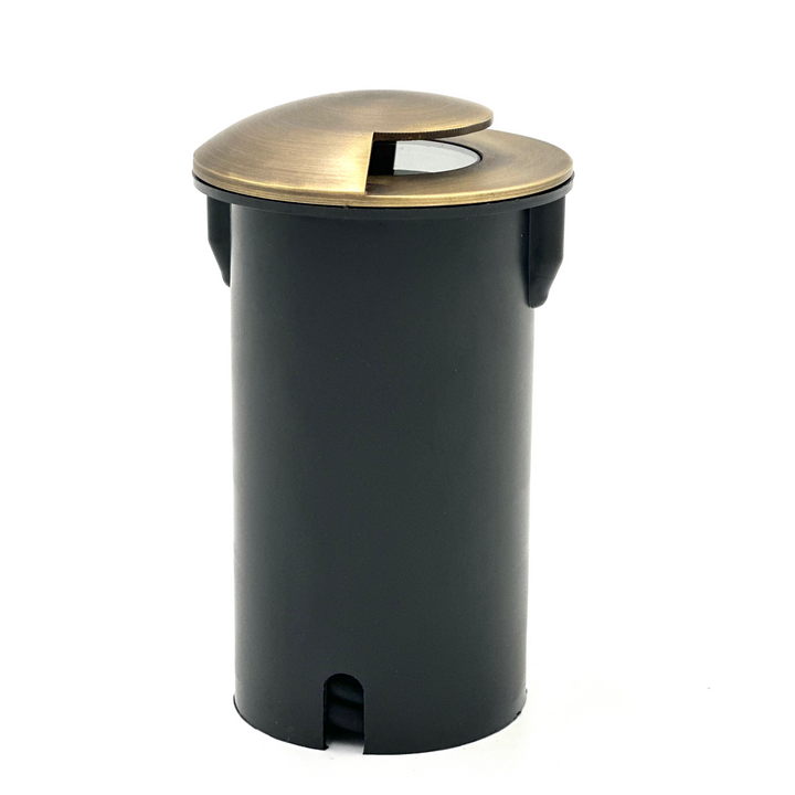 UNBP04 Stel-Path Antique Brass In-Ground Well Light Low Voltage Outdoor Lighting