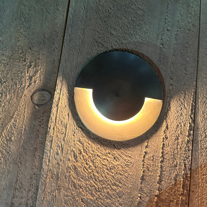 UNBP04 Stel-Path Antique Brass In-Ground Well Light Low Voltage Outdoor Lighting