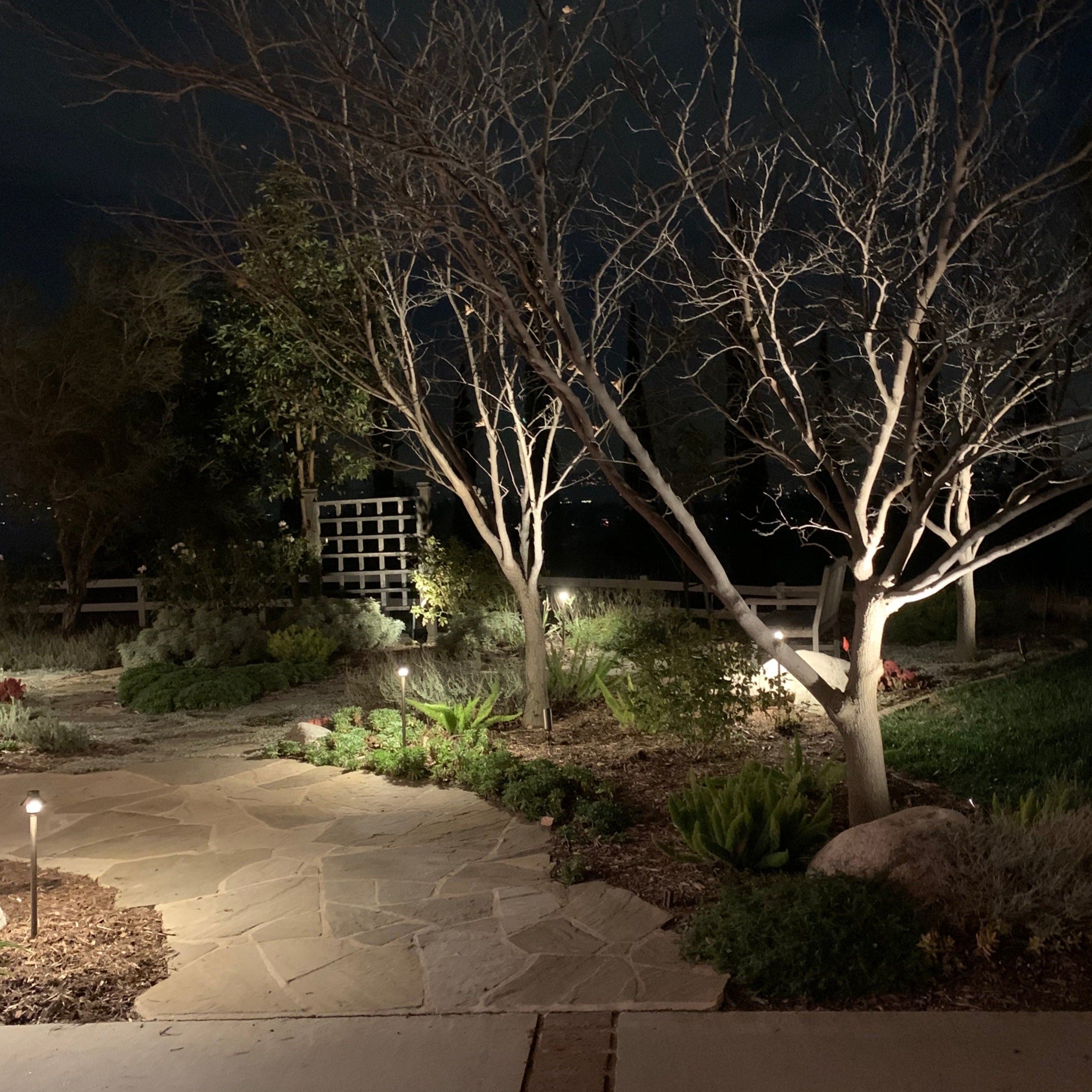 Solid brass shop path lights