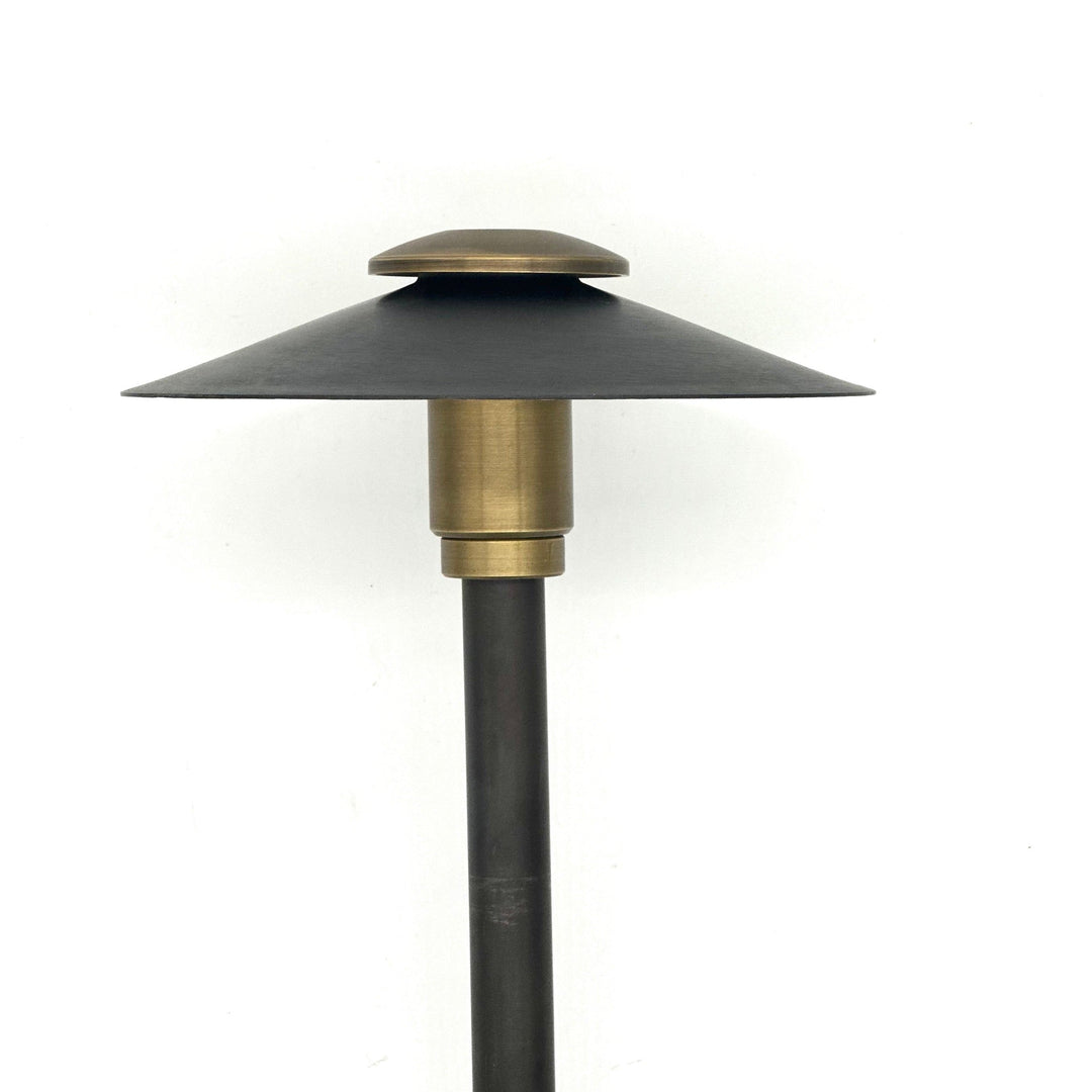 Stelvio Black Brass Adjustable Path Light Low Voltage Outdoor Lighting