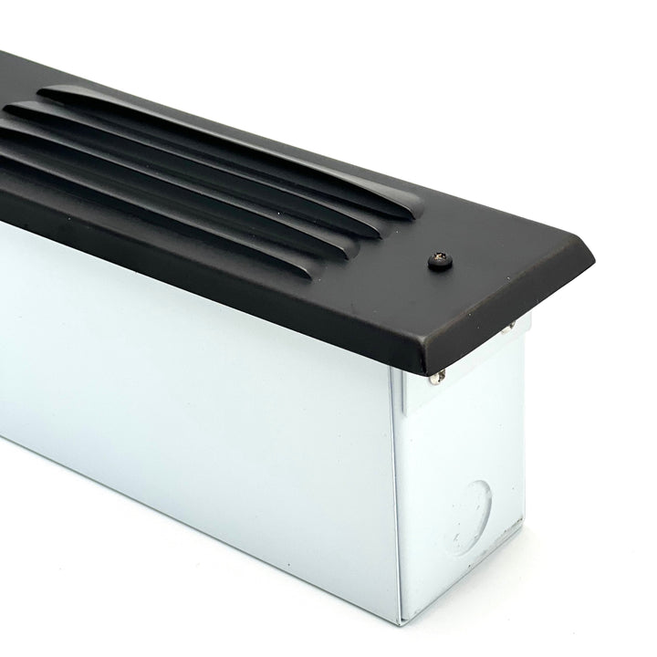 STBP03 Tulay Black Louvered Brass Step Light Low Voltage Outdoor Lighting