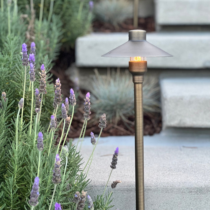 BPLP08 Tulay BH 18" Antique Brass Path Light 4x/8x/12x G4 2W Dimmable 2700K Package Low Voltage Landscape Lighting