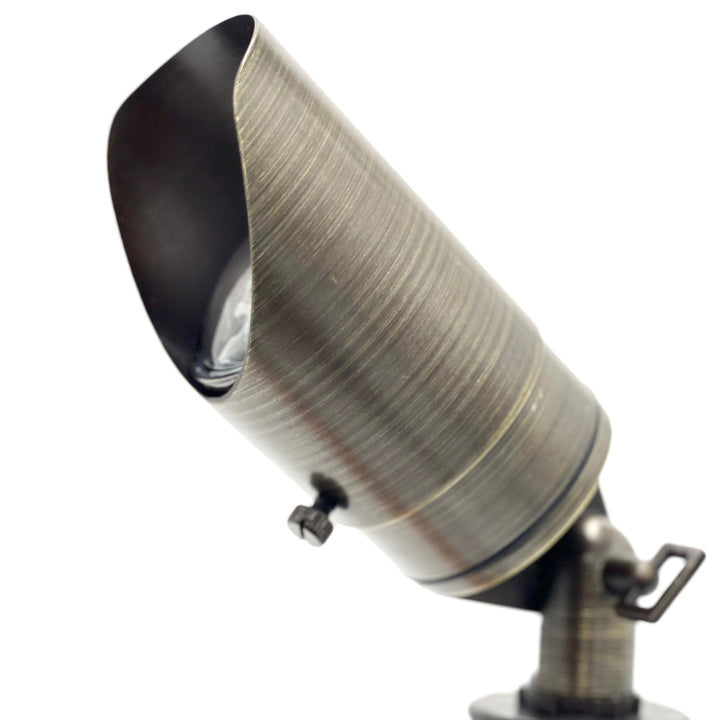 SPBP02 Rein Adjustable Brown Brass Spotlight 4x/8x/12x 12V MR16 5W 2700K Dimmable Package Low Voltage Landscape Lighting