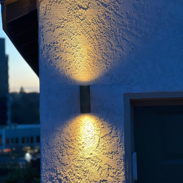 Stelvio Sconce Black Finish Up/Down Light Low Voltage Outdoor Lighting