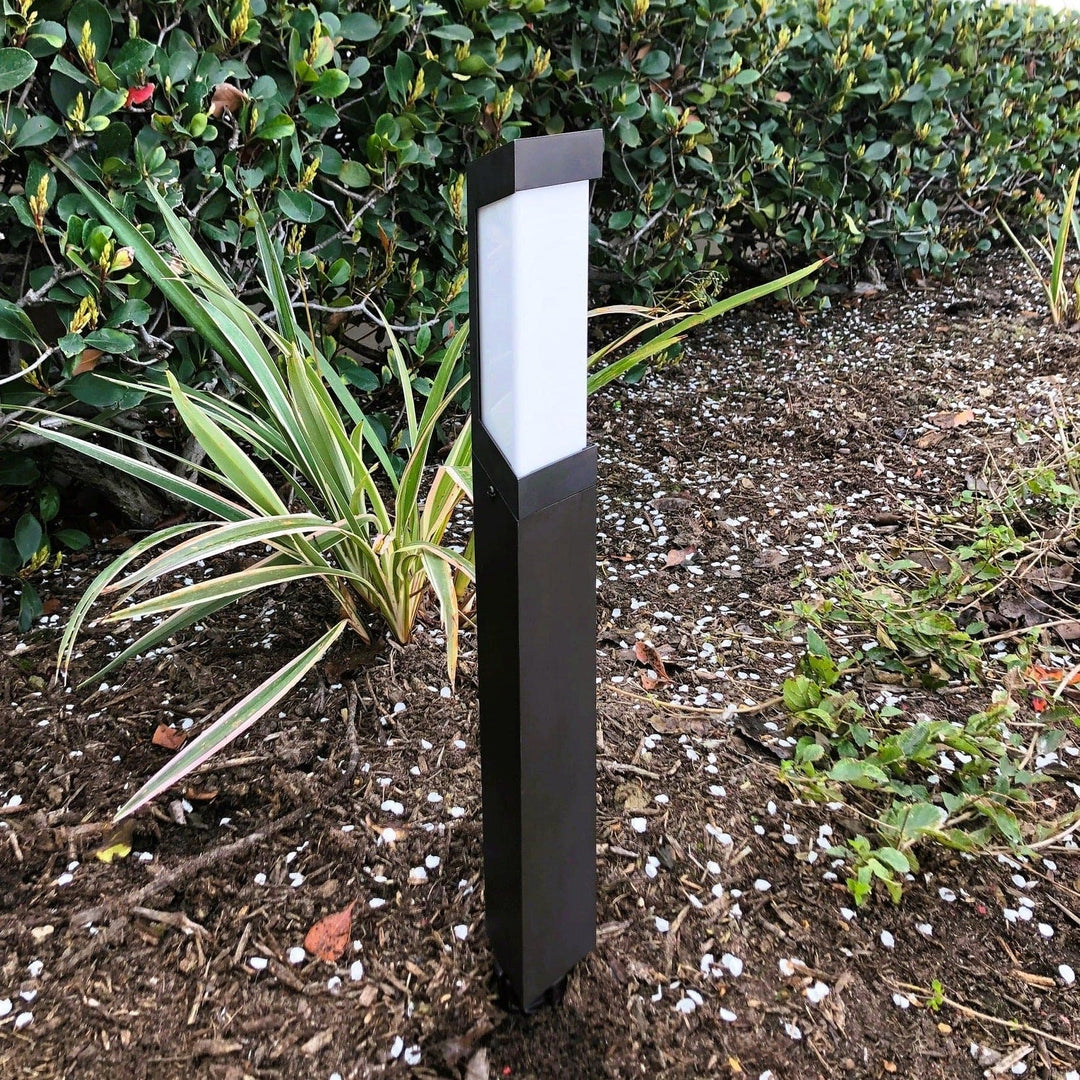 Lucide Solid Brass Bollard Path Light Outdoor Landscape Lighting - Lumiere Lighting