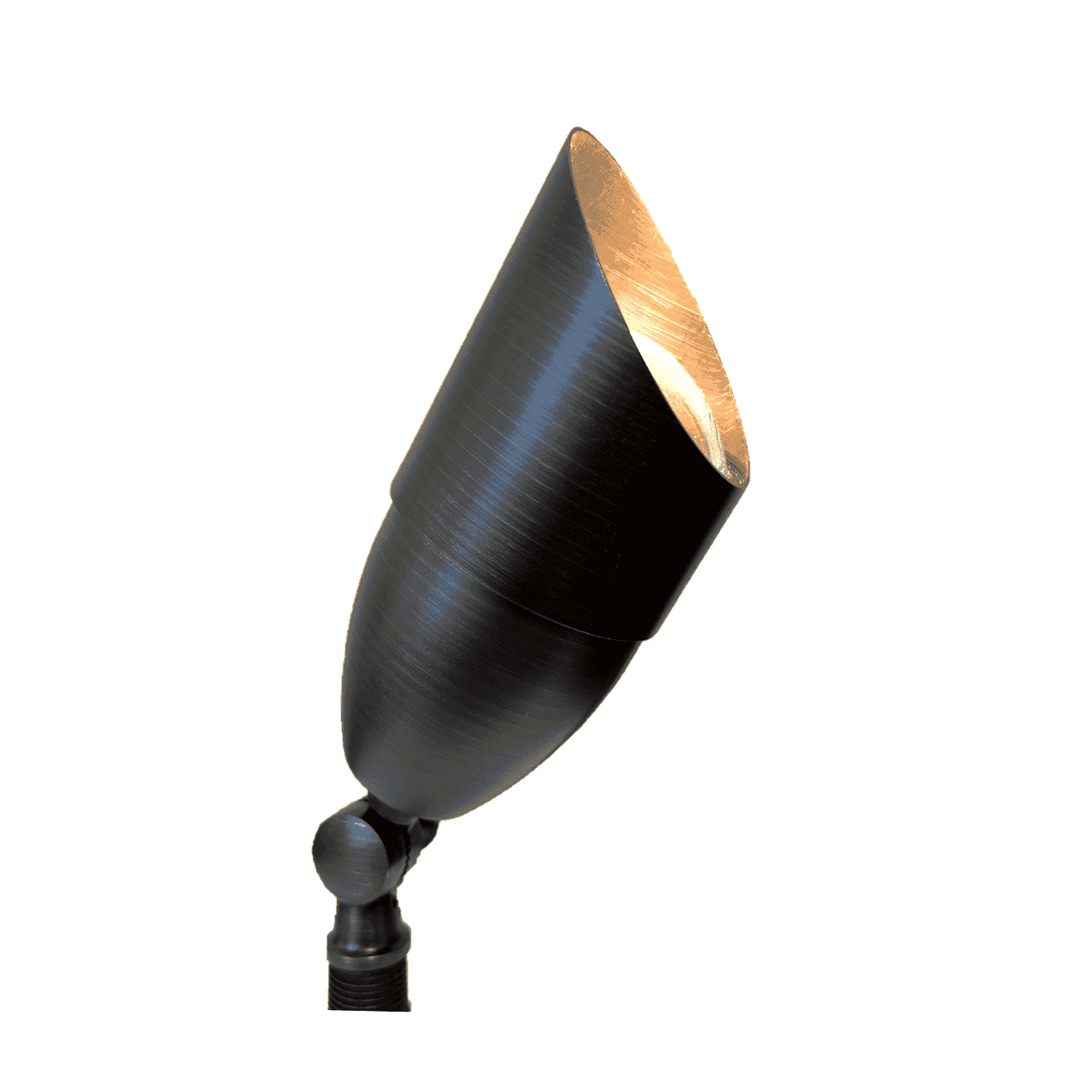 Nouve Elysee Solid Brass Spot Light Natural Bronze Low Voltage Outdoor Lighting