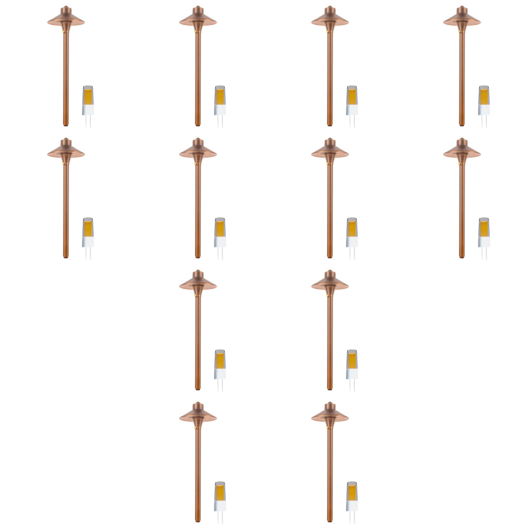 PLB03 4x/8x/12x Package LED Low Voltage Pathway Lights Outdoor Landscape Lighting Fixtures 3W 3000K Bulb