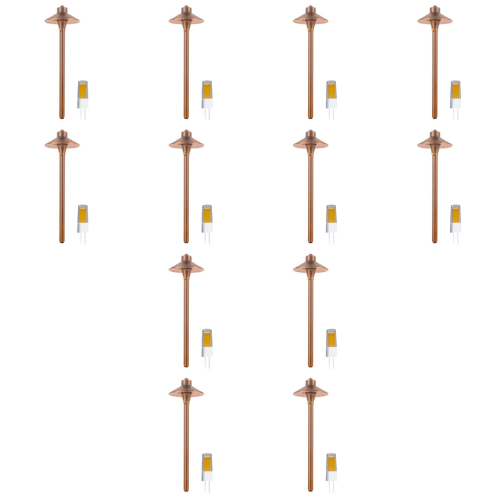 PLB03 4x/8x/12x Package LED Low Voltage Pathway Lights Outdoor Landscape Lighting Fixtures 3W 3000K Bulb