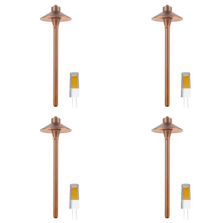 PLB03 4x/8x/12x Package LED Low Voltage Pathway Lights Outdoor Landscape Lighting Fixtures 3W 3000K Bulb