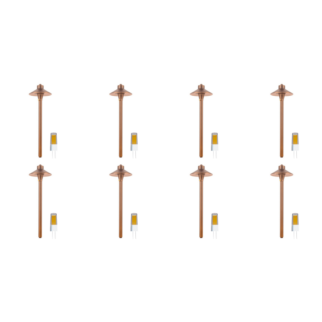 PLB03 4x/8x/12x Package LED Low Voltage Pathway Lights Outdoor Landscape Lighting Fixtures 3W 3000K Bulb