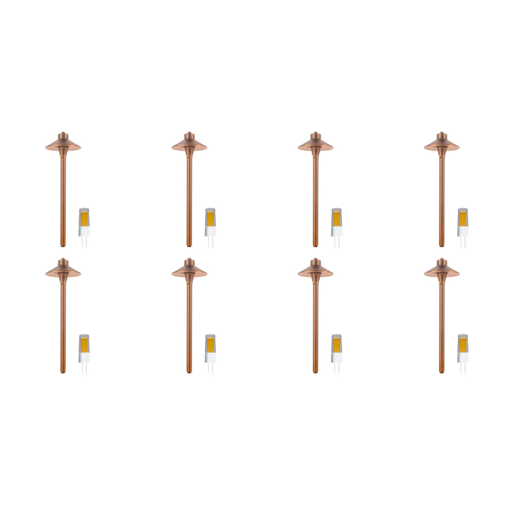 PLB03 4x/8x/12x Package LED Low Voltage Pathway Lights Outdoor Landscape Lighting Fixtures 3W 3000K Bulb