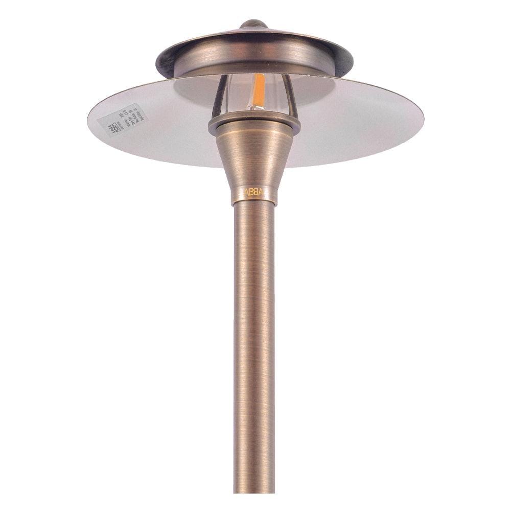 PLB04 Two Tier Brass LED Pagoda Low Voltage Path Light - Kings Outdoor Lighting