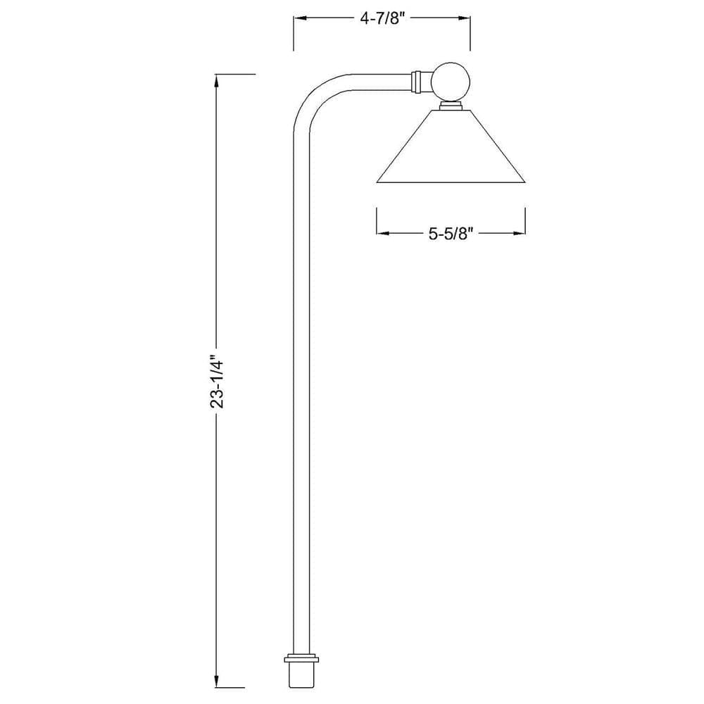 PLB05 LED Low Voltage Landscape Brass Lighting Directional Path Light.