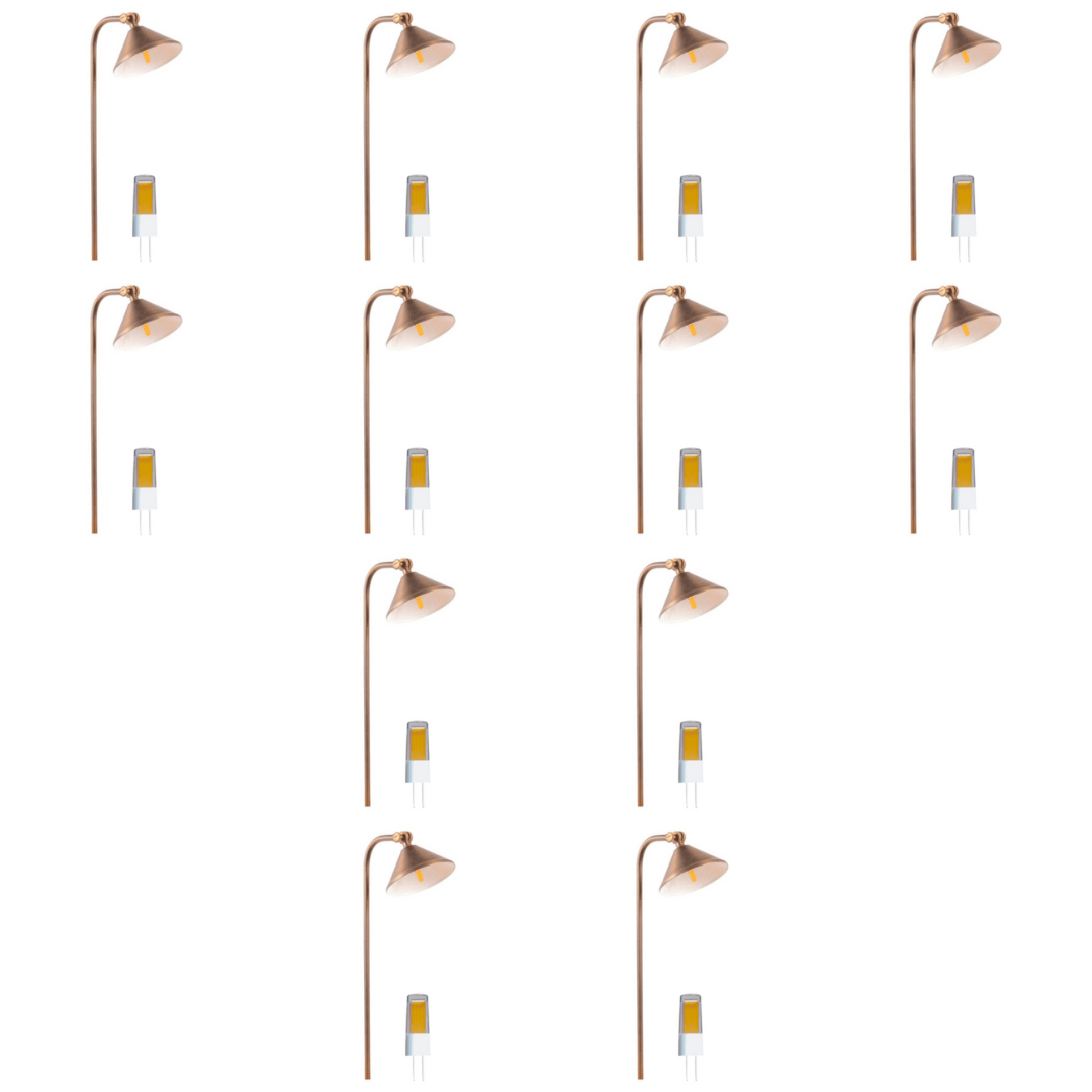 PLB05 4x/8x/12x Package LED Low Voltage Landscape Brass Lighting Directional Pathway Light 5W 3000K Bulb