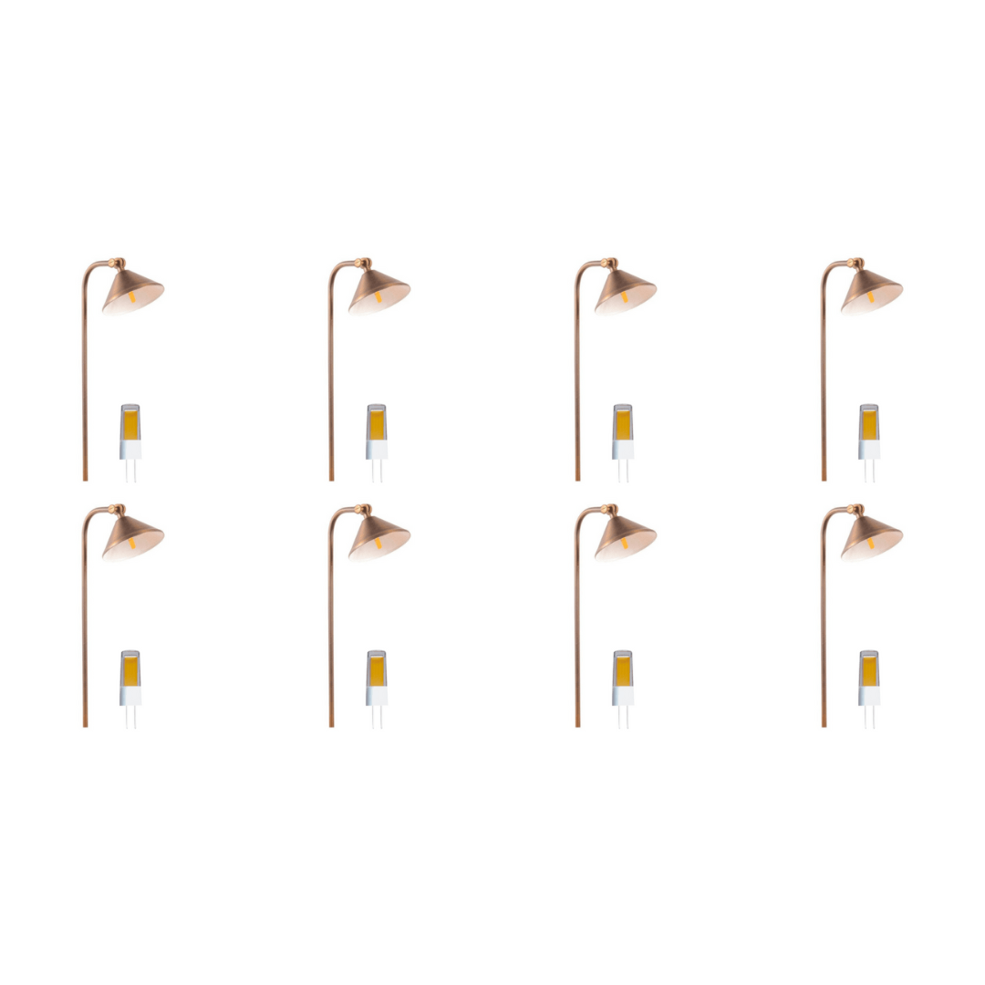 PLB05 4x/8x/12x Package LED Low Voltage Landscape Brass Lighting Directional Pathway Light 2W 3000K Bulb