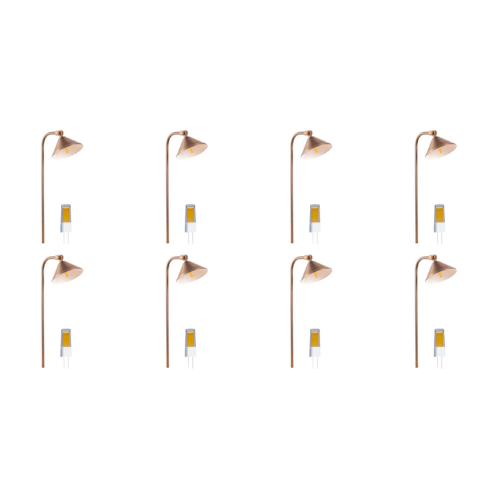 PLB05 4x/8x/12x Package LED Low Voltage Landscape Brass Lighting Directional Pathway Light 2W 3000K Bulb