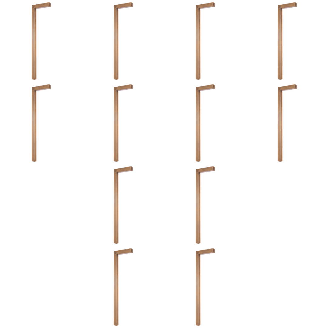 PLB07 4x/8x/12x Package 3W 3000K Warm White Integrated LED Brass L-Shaped Low Voltage Landscape Lighting Pathway Light