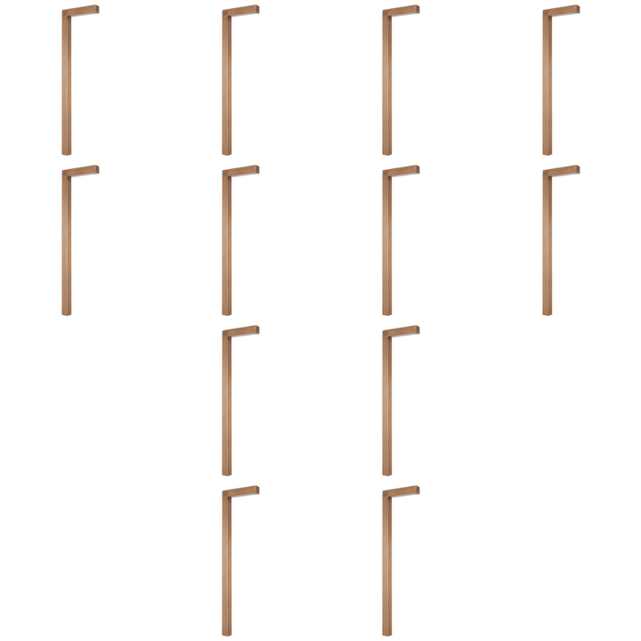 PLB07 4x/8x/12x Package 3W 3000K Warm White Integrated LED Brass L-Shaped Low Voltage Landscape Lighting Pathway Light