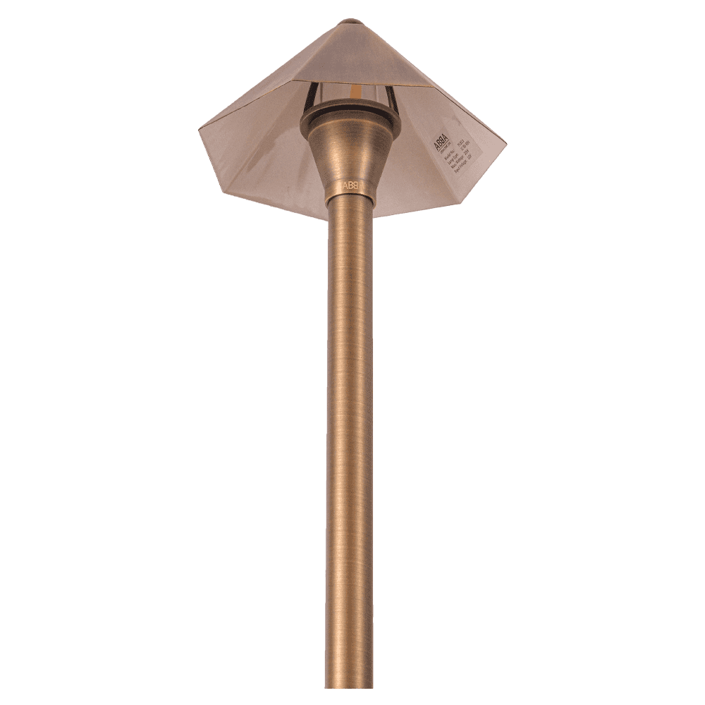 PLB11 Brass LED Low Voltage Pathway Outdoor Lighting Landscape Fixture - Kings Outdoor Lighting