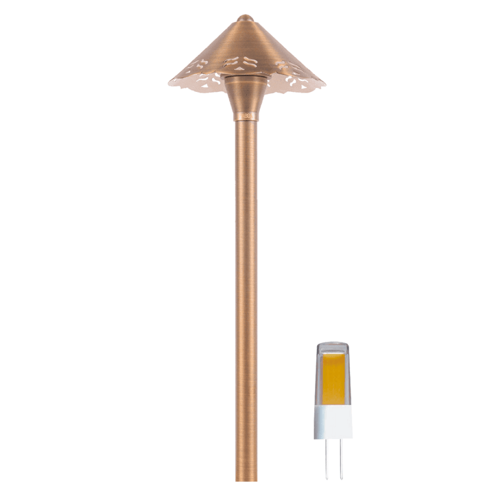 PLB12 4x/8x/12x Package Brass LED Low Voltage Pathway Outdoor Lighting Landscape Fixture 5W 3000K