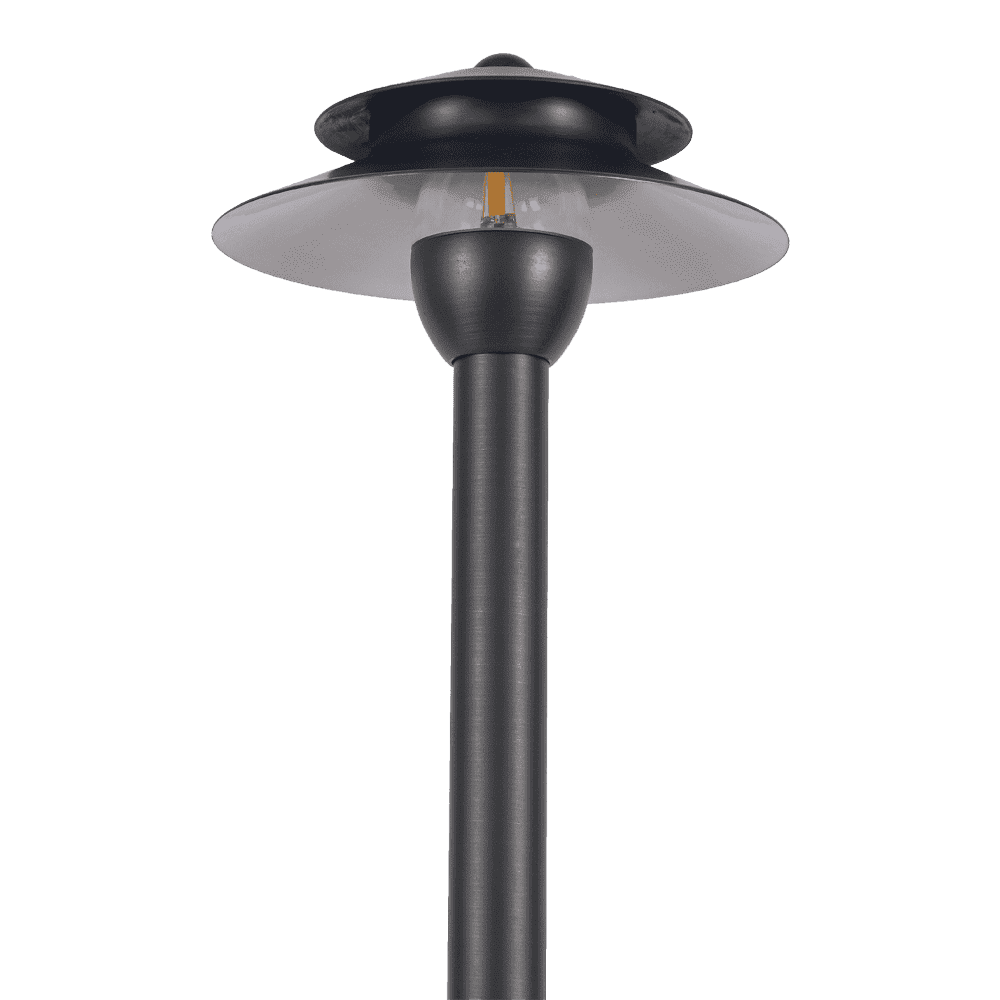 PLB13 Two Tier Brass Path Low Voltage Pagoda Light Led Landscape Lighting Fixture - Kings Outdoor Lighting