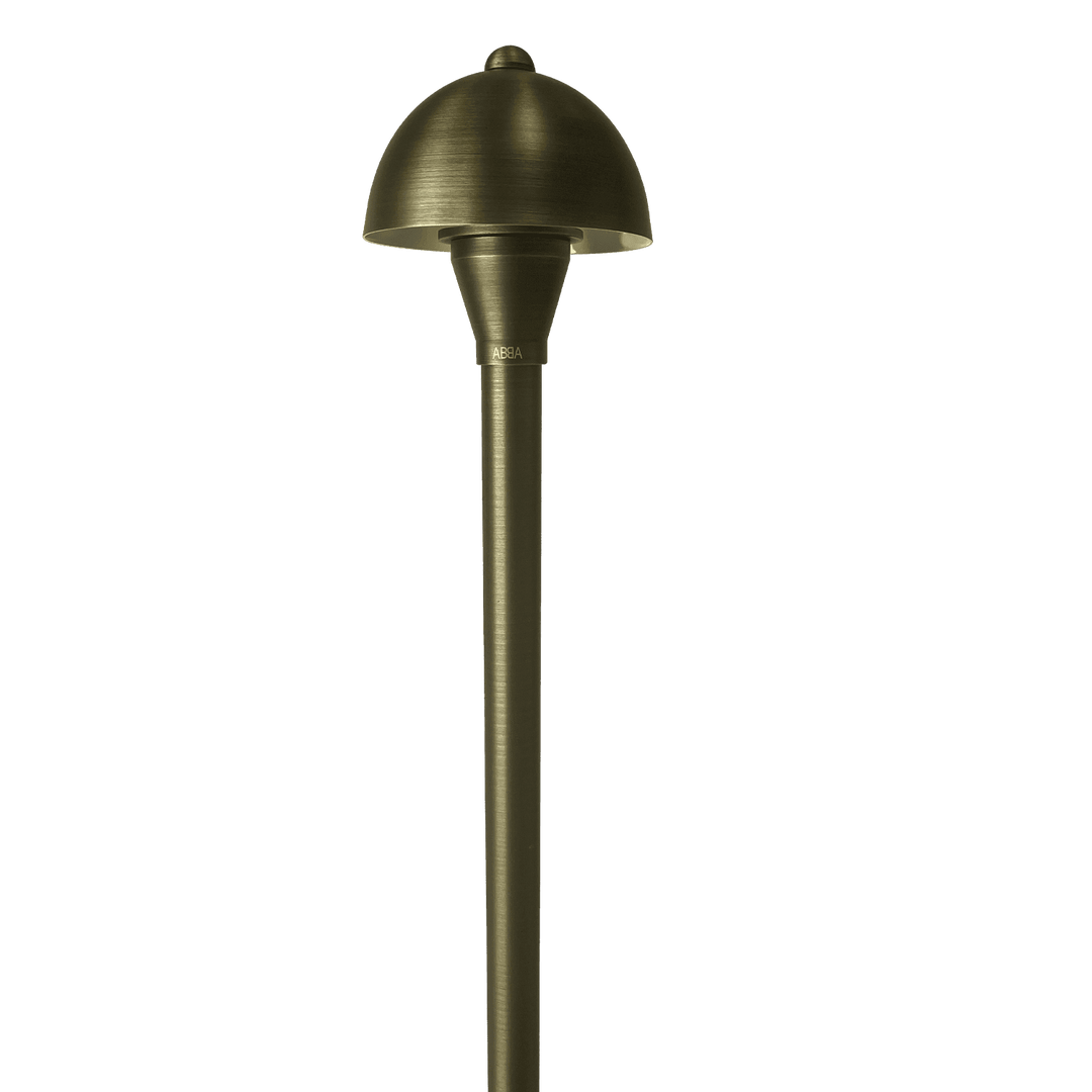 PLB18 4x/8x/12x Package Brass LED Mini Globe Lamp Ready Low Voltage Pathway Outdoor Landscape Lighting Fixture 3W 3000K Bulb