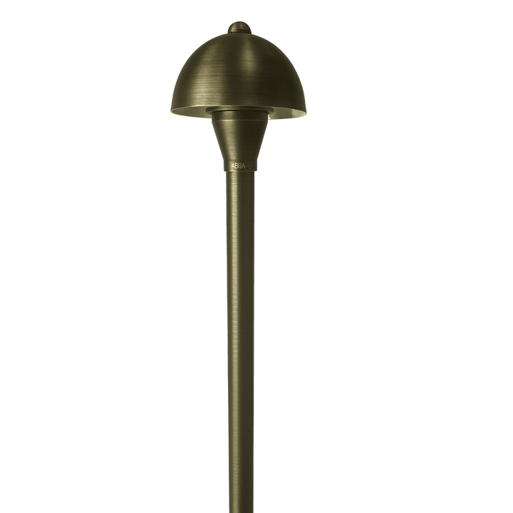 PLB18 4x/8x/12x Package Brass LED Mini Globe Lamp Ready Low Voltage Pathway Outdoor Landscape Lighting Fixture 3W 3000K Bulb