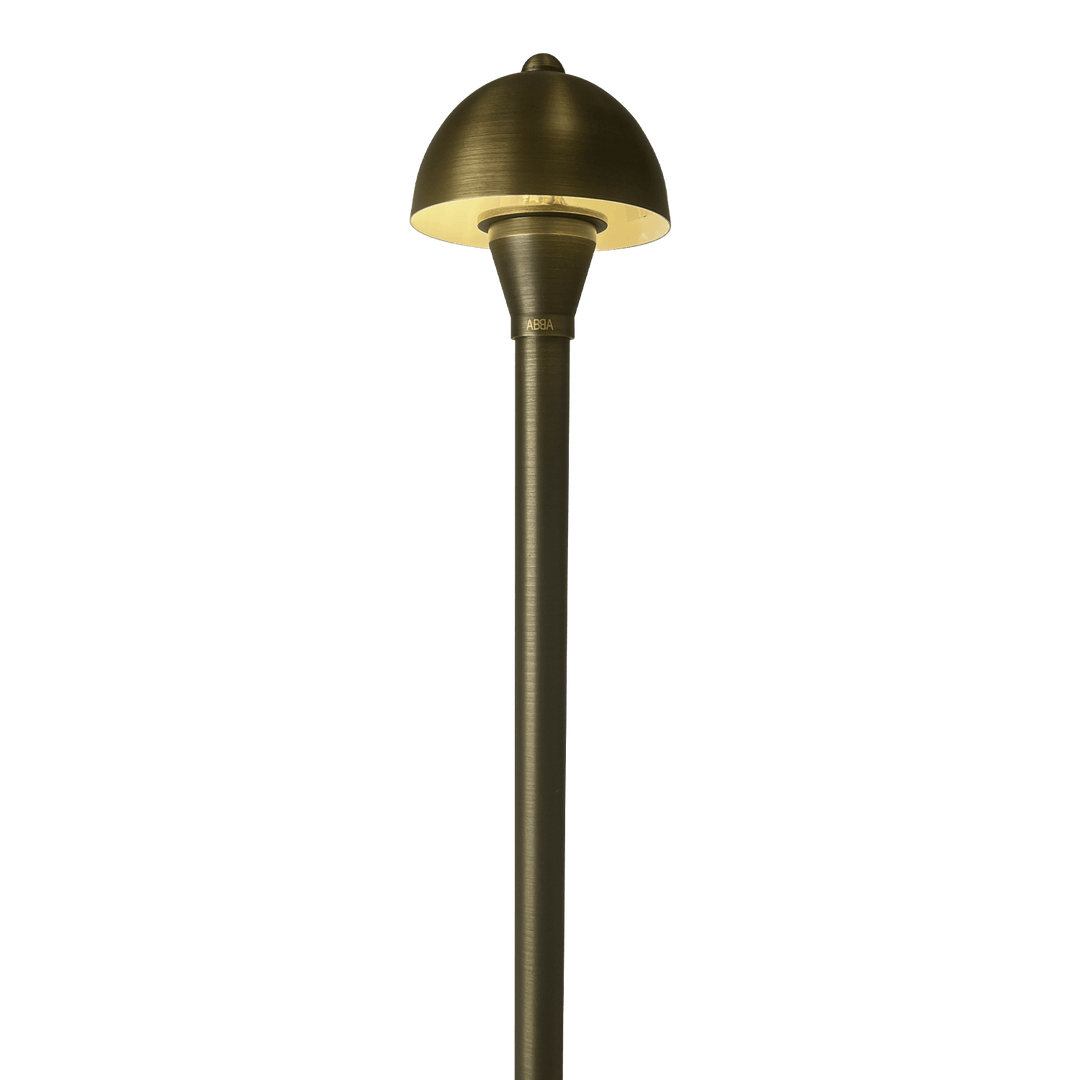 PLB18 Brass LED Mini Globe Lamp Ready Low Voltage Pathway Outdoor Landscape Lighting Fixture