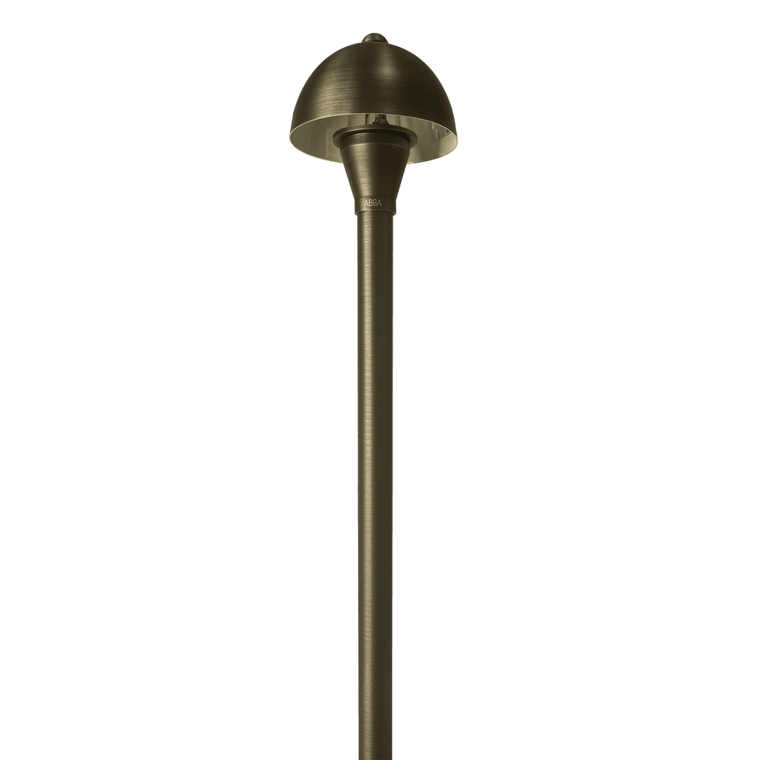 PLB18 4x/8x/12x Package Brass LED Mini Globe Lamp Ready Low Voltage Pathway Outdoor Landscape Lighting Fixture 3W 3000K Bulb