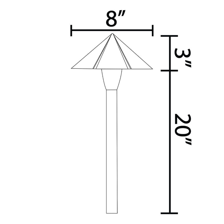 PLB19 Brass LED Low Voltage Pathway Outdoor Lighting Landscape Fixture