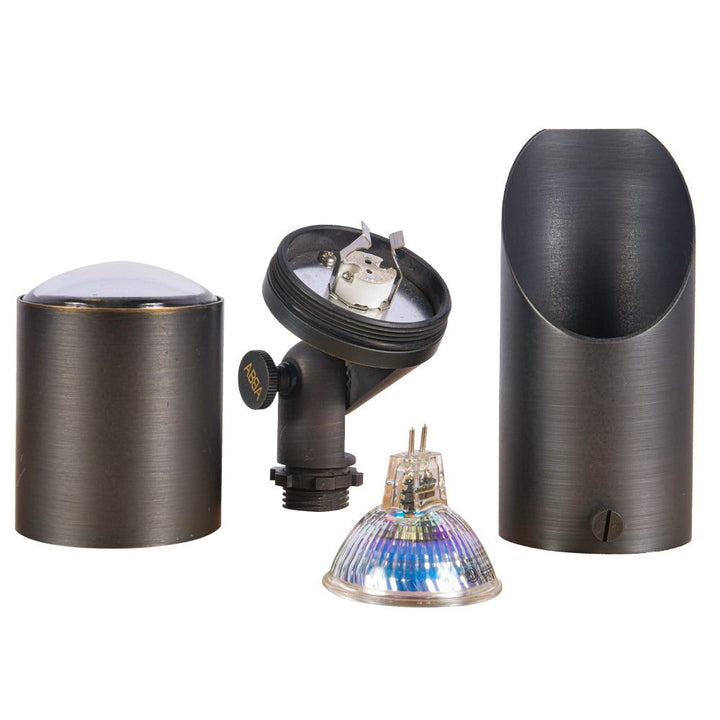 SPB04 Cast Brass Spot Light | Lamp Ready Low Voltage Landscape Light - Sun Bright Lighting