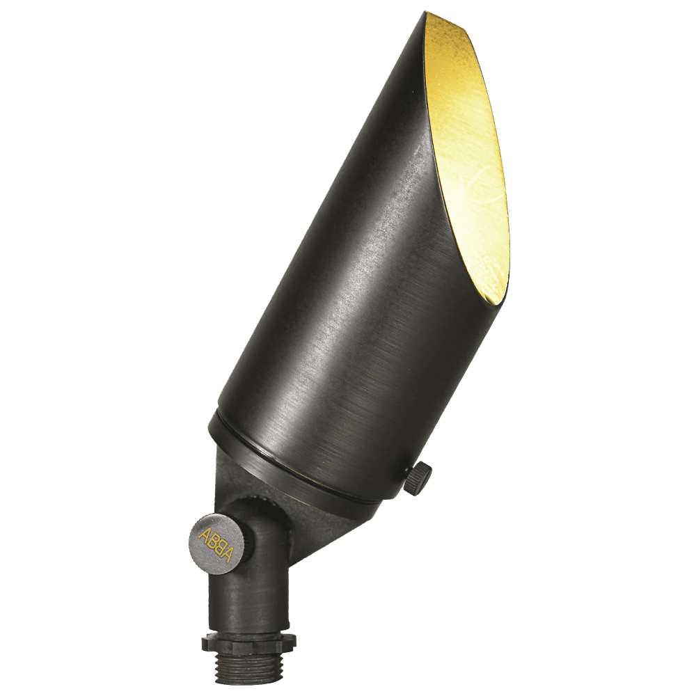 SPB12 Cast Brass Spot Light | 3W-12W Integrated LED Low Voltage Landscape Light - Sun Bright Lighting