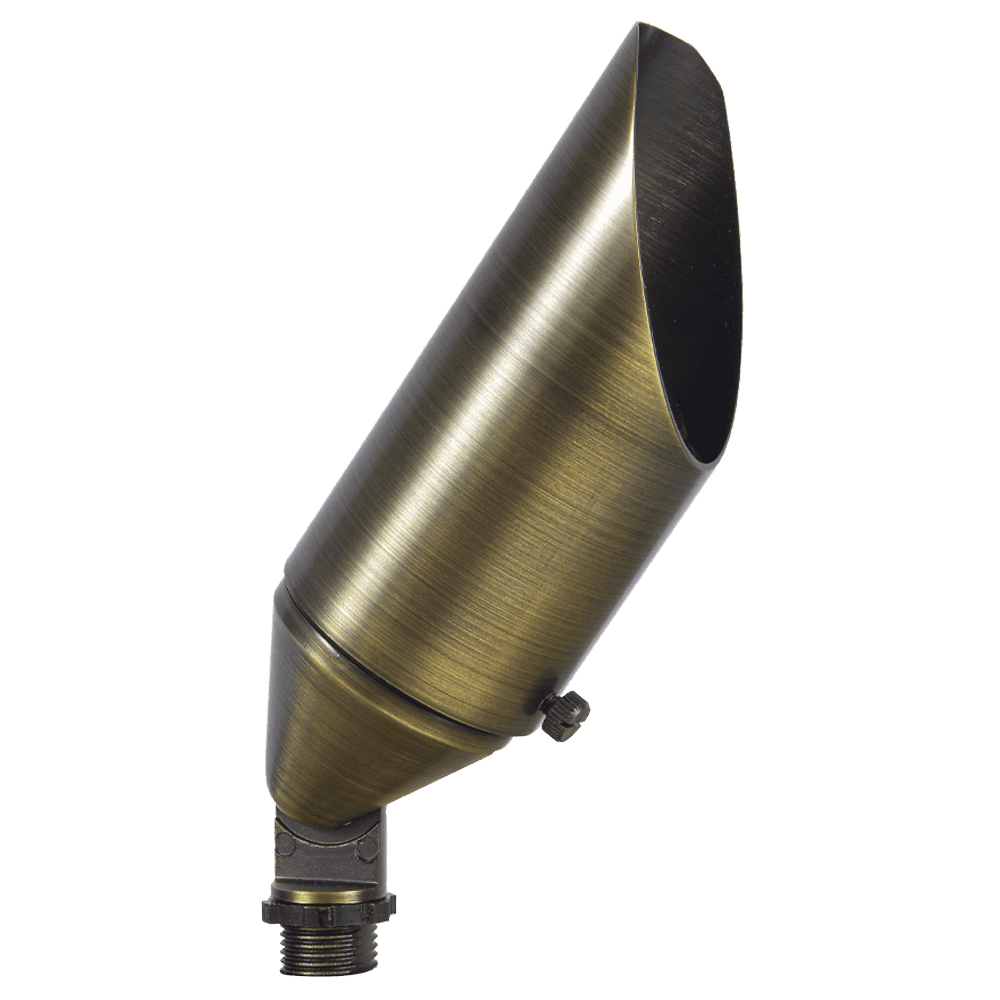 SPB12 Cast Brass Spot Light | 3W-12W Integrated LED Low Voltage Landscape Light - Sun Bright Lighting