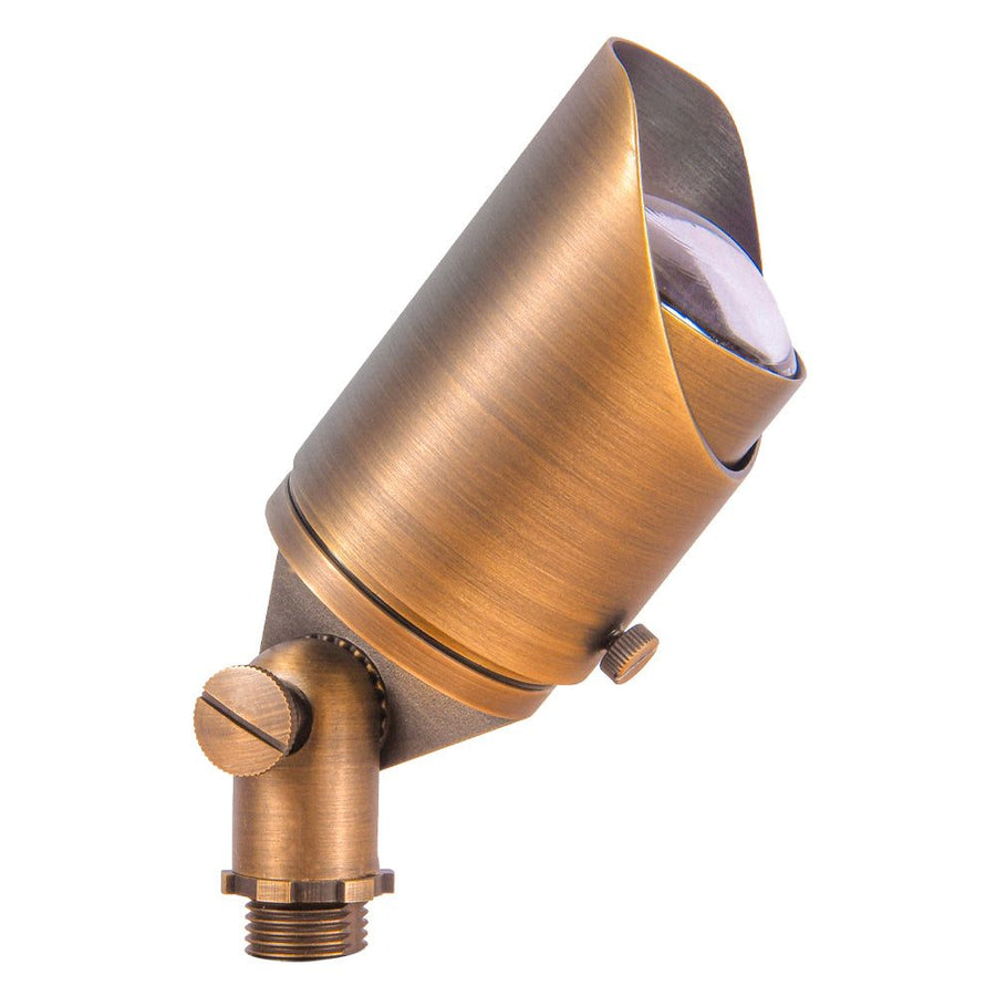 SPB05 Cast Brass Spot Light | Lamp Ready Low Voltage Landscape Light - Sun Bright Lighting