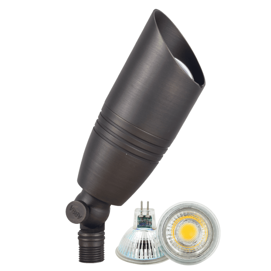 SPB06 4x/8x/12x Package Low Voltage LED Outdoor Landscape Spotlight with 5W 3000K Bulb