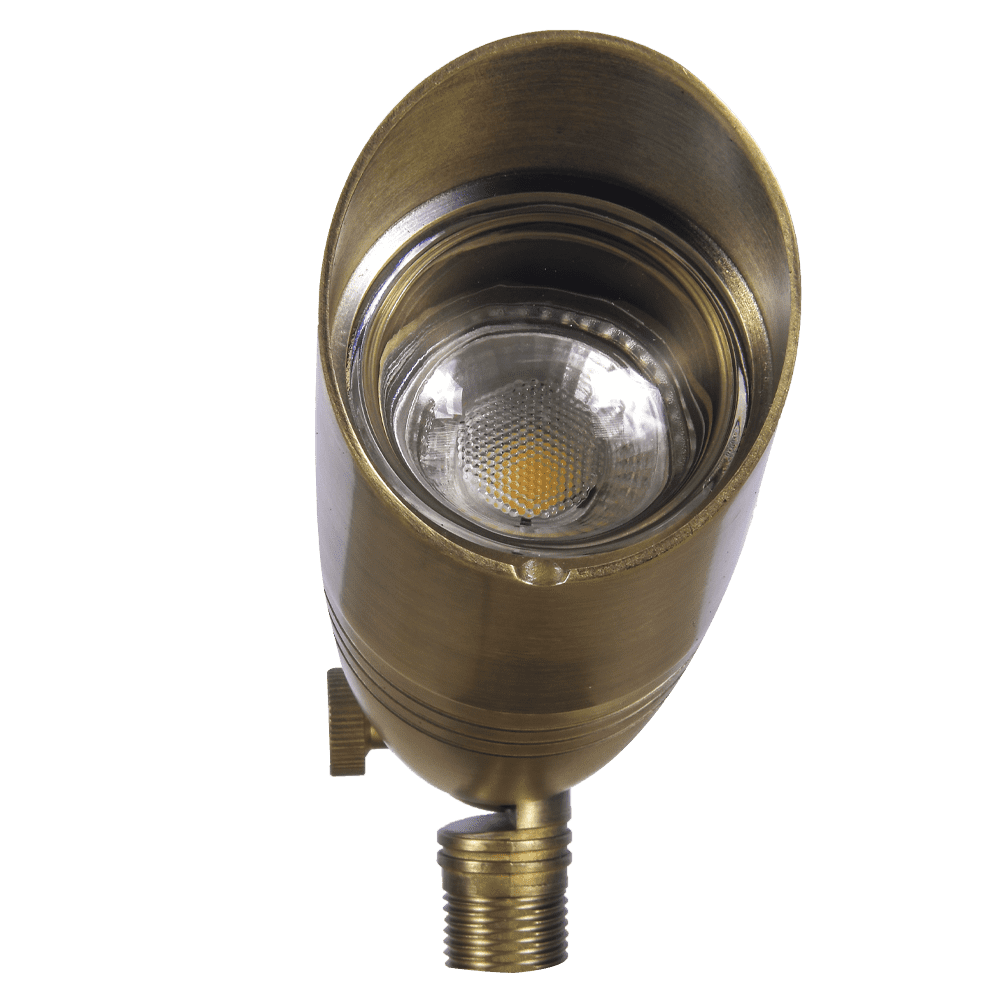 SPB06 Natural Brass Packages x12, x24, x36 Low Voltage LED Landscape Spotlight - Sun Bright Lighting