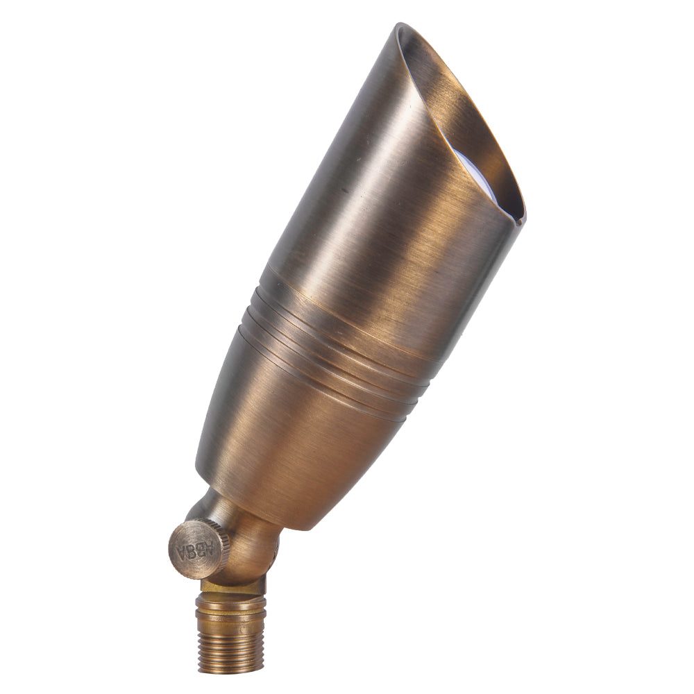 SPB06 Cast Brass Spot Light | Lamp Ready Low Voltage Landscape Light - Sun Bright Lighting