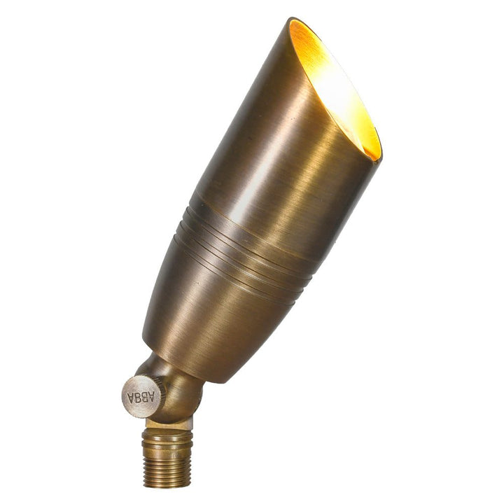 SPB06 Cast Brass Spot Light | Lamp Ready Low Voltage Landscape Light - Sun Bright Lighting