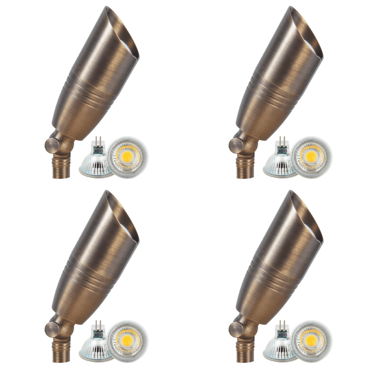SPB06 4x/8x/12x Package Low Voltage LED Outdoor Landscape Spotlight with 5W 3000K Bulb