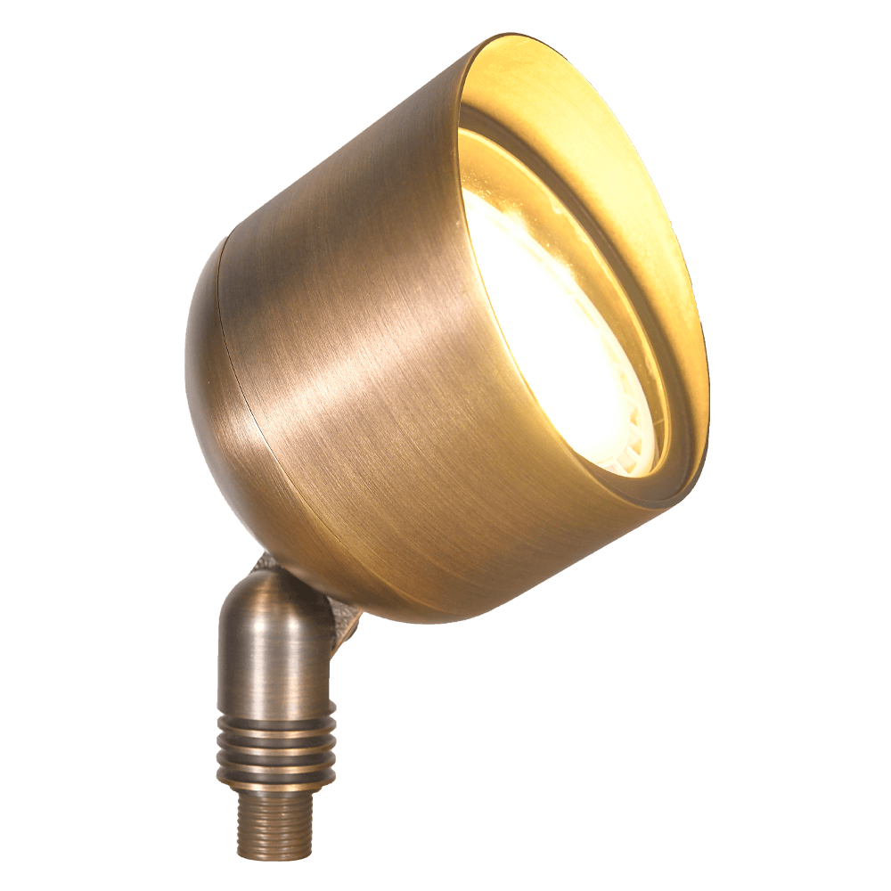 SPB07 Brass PAR36 Outdoor Flood Light Low Voltage LED Landscape Lighting - Kings Outdoor Lighting