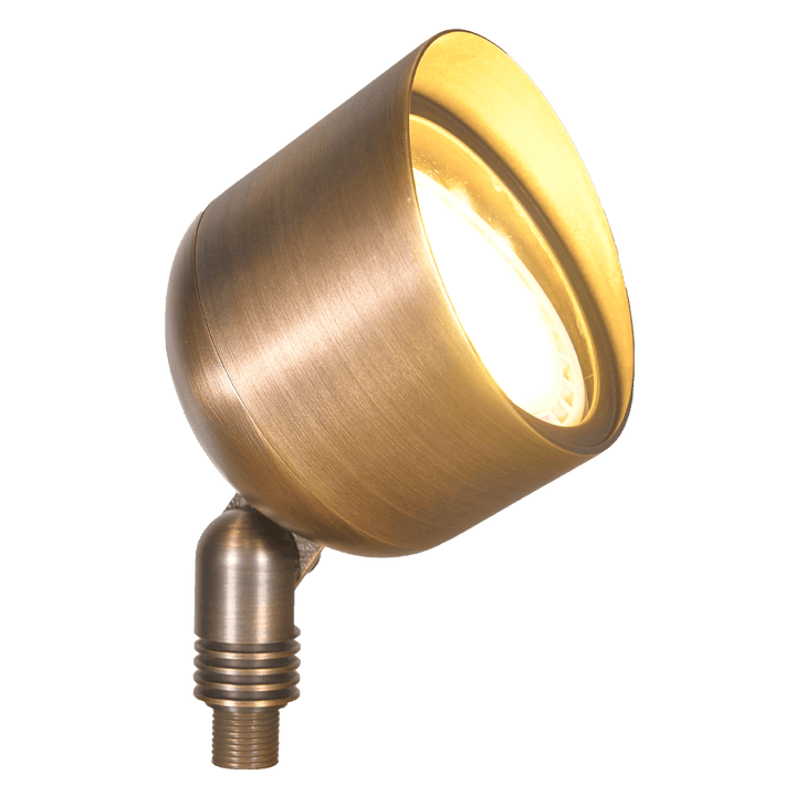 SPB07 Brass PAR36 Outdoor Flood Light Low Voltage LED Landscape Lighting - Kings Outdoor Lighting