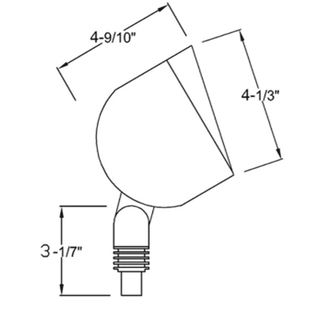 SPB07 Adjustable Brass Outdoor Spotlight Low Voltage LED Landscape Lighting.