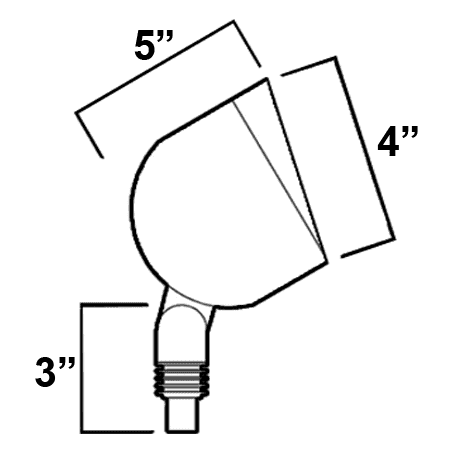 SPB07 Brass PAR36 Outdoor Flood Light Low Voltage LED Landscape Lighting - Kings Outdoor Lighting