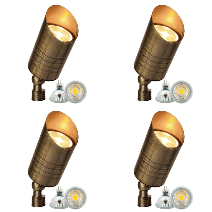 SPB09 4x/8x/12x Package with 5W 3000K Bulb Low Voltage LED Outdoor Landscape Spotlight